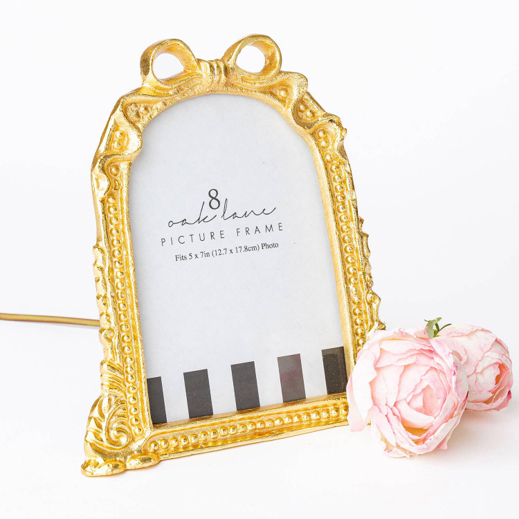 8 Oak Lane AE4Gold Ribbon 5x7 Picture Frame