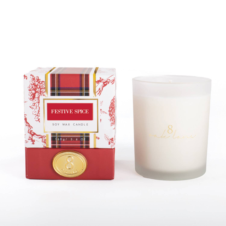 8 Oak Lane Festive Spice 5.6oz Soy Wax Candle