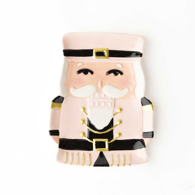 8 Oak Lane Pink Nutcracker Dessert Plate