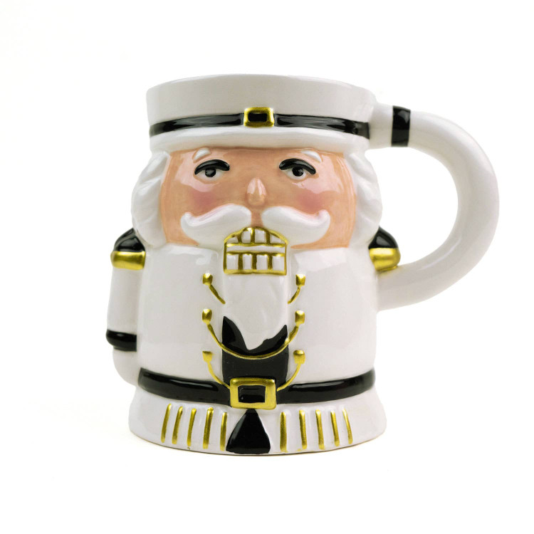 8 Oak Lane White Nutcracker Coffee Mug