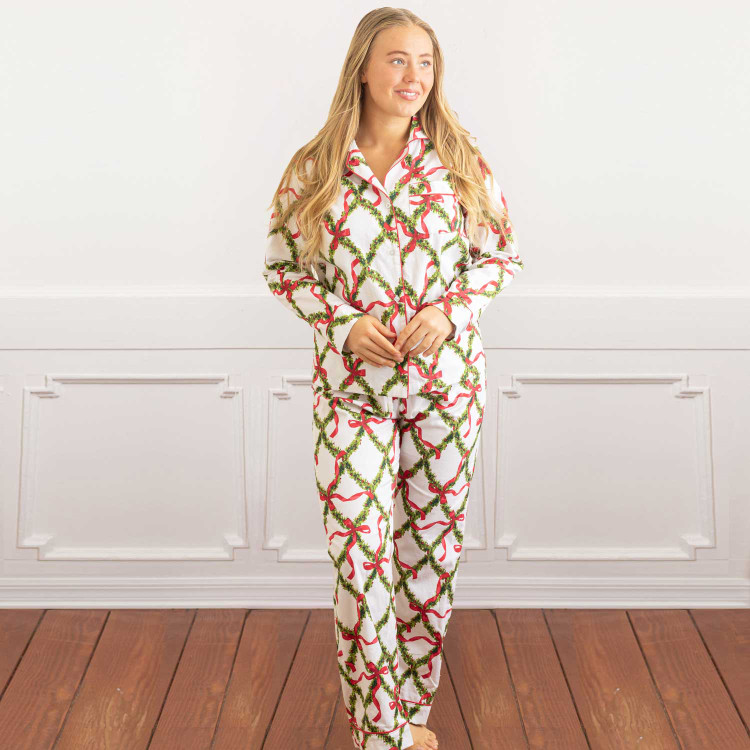 8 Oak Lane Deck the Halls Flannel PJ Set
