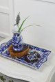 8 Oak Lane Home Decor Blue Chinoiserie Charcuterie Tray