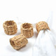 8 Oak Lane Water Hyacinth Napkin Ring Set