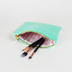 8 Oak Lane Cute Green Terry Flat Pouch - Small