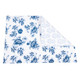 8 Oak Lane Tabletop Perennial Blue Reversible Placemat Set of 4