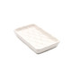 8 Oak Lane Cermaic Textured Soap Dish- White