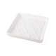 8 Oak Lane Ceramic Beverage Napkin Tray- White