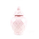 8 Oak Lane Ginger Jar - Large- Pink Textured