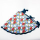 8 Oak Lane Poinsettia Ginger Jar Quilted and Velvet Trimmed Tree Skirt
