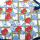 8 Oak Lane Detail of Poinsettias Quilted and Velvet Trimmed Tree Skirt