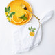 8 Oak Lane Orange Blossom Embroidered Dinner Napkin