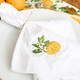 Detail of 8 Oak Gifts Orange Blossom Embroidered Dinner Napkin