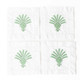 8 Oak Lane AE4Deco Palm Embroidered Cocktail Napkin Set