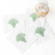 8 Oak Lane Deco Palm Embroidered Cocktail Napkin Set