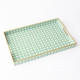 Image of 8 Oak Lane Green Cane Rectangular Tray Image of 8 Oak Lane Green Cane Rectangular Tray