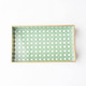 Image of 8 Oak Lane Green Cane Vanity Tray