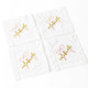 Image of 8 Oak Lane Pink Bow Embroidered Cocktail Napkin Set