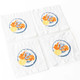 Image of 8 Oak Lane Lemon Prawns Embroidered Cocktail Napkin Set