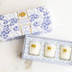 8 Oak Lane AE4Blue Floral 3 Piece Assorted Candle Boxed Set