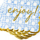 Image of 8 Oak Lane Blue Cane Paper Beverage Napkin Packs