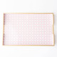 Image of 8 Oak Lane Pink Cane Rectangular Tray