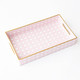 8 Oak Lane Pink Cane Vanity Tray