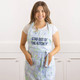 8 Oak Lane Blue Pickleball Stripe Apron