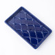 Image of 8 Oak Lane Navy Textured Guest Towel Tray