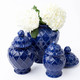 8 Oak Lane Navy Textured Ginger Jar - Large