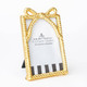 Image of 8 Oak Lane Gold Bow 4x6 Picture Frame