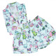 Image of 8 Oak Lane Travel Toile PJ Set with Shorts & Long Sleeve Top