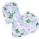 Image of 8 Oak Lane Ginger Fig Stripe PJ Set with Shorts & Long Sleeve Top