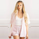 8 Oak LanePink Textured Stripe Boxer PJ Set