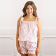 8 Oak LanePink Bow Toile Tie Top Ruffle Sleep Set