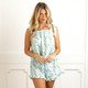 8 Oak LaneVintage Rose Tie Top Ruffle Sleep Set