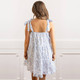 Image of 8 Oak Lane French Rose Tie Top Ruffle Dress
