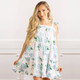 8 Oak LaneHydrangea Ribbons Tie Top Ruffle Dress