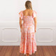 Image of 8 Oak Lane Sunset Toile Smocked Flutter Sleeve Dress