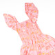 Detail of 8 Oak Gifts Sunset Toile Smocked Flutter Sleeve Dress