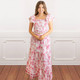 8 Oak LanePink Toile Smocked Flutter Sleeve Top & Skirt Set