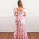 8 Oak LanePink Toile Smocked Flutter Sleeve Top & Skirt Set
