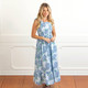 8 Oak LaneHydrangea Stem Tie Top Smocked Dress