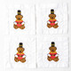 8 Oak Lane Gifts Teddy Bear Embroidered Cocktail Napkin Boxed Set