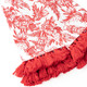 Detail of 8 Oak Lane Nutcracker Toile Tassel Kitchen Towel Set