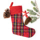 8 Oak Lane Gifts Red Plaid Quilted Stocking