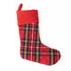 8 Oak Lane image of Red Plaid Quilted Stocking