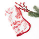 8 Oak Lane Gifts Santa Toile Scalloped Dinner Napkin