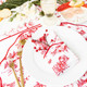 Detail of 8 Oak Lane Santa Toile Scalloped Dinner Napkin