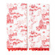 8 Oak Lane Santa Toile PomPom Kitchen Towel Set