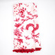8 Oak Lane Santa Toile PomPom Kitchen Towel Set